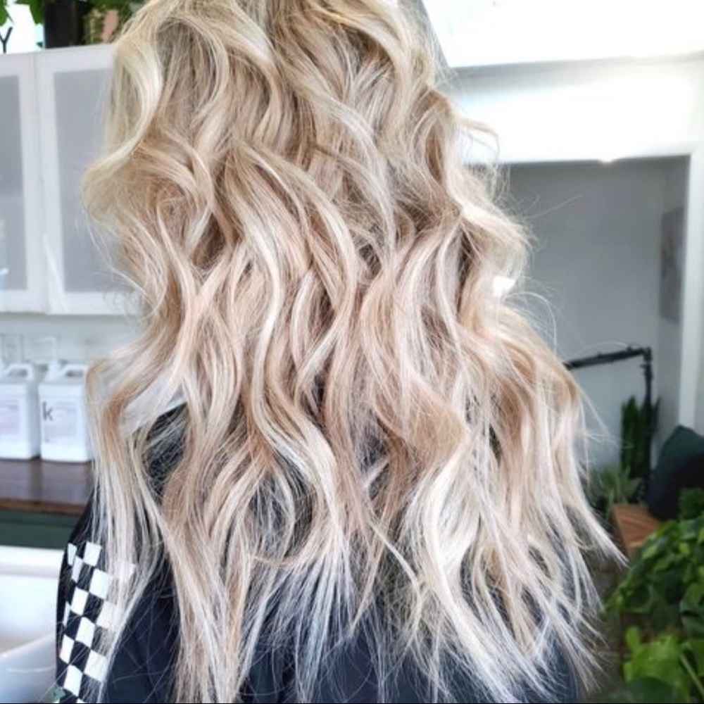AQUA Keratin Fusion Hair Extensions #8/24 Duo-Tone Straight Blonde 14” 18” 22”